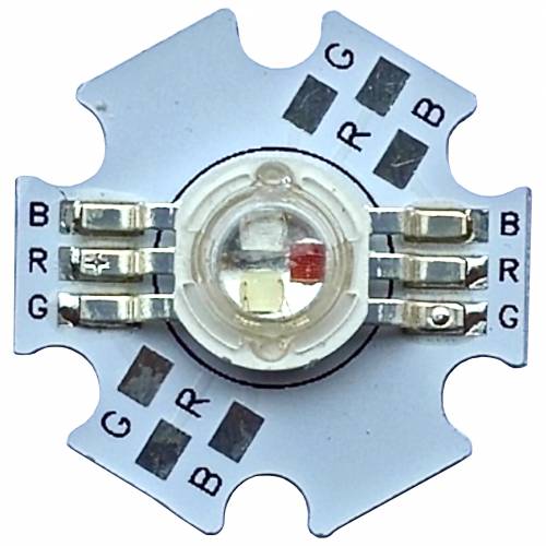 Dioda POWER LED 9W 3X3W OPTOTECH RGB 45mil na PCB